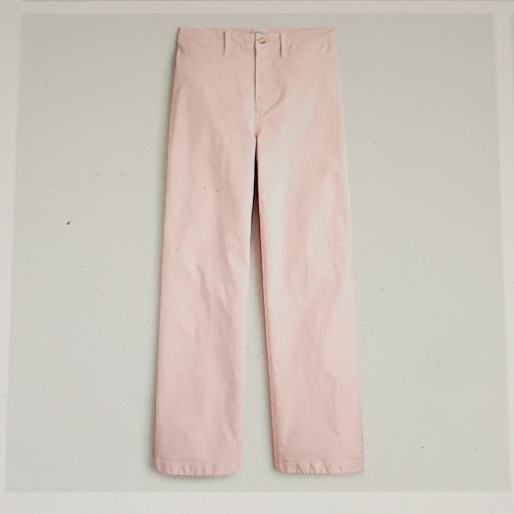 J. CREW slim wide leg pink pants